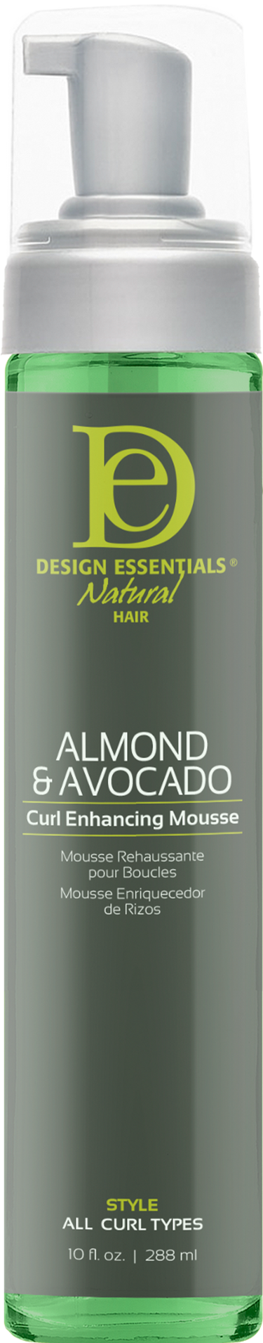 DESIGN ESSENTIALS NAT ALMOND & AVOCADO CURL ENHANCE MOUSSE